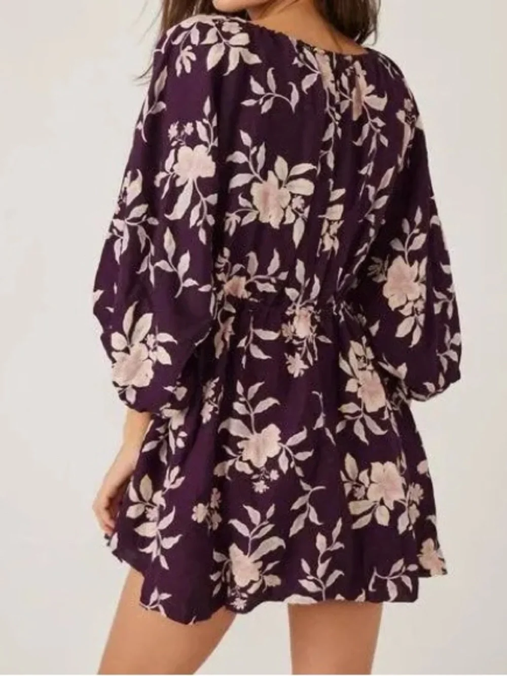 Free People Portia Printed Mini Dress size Medium